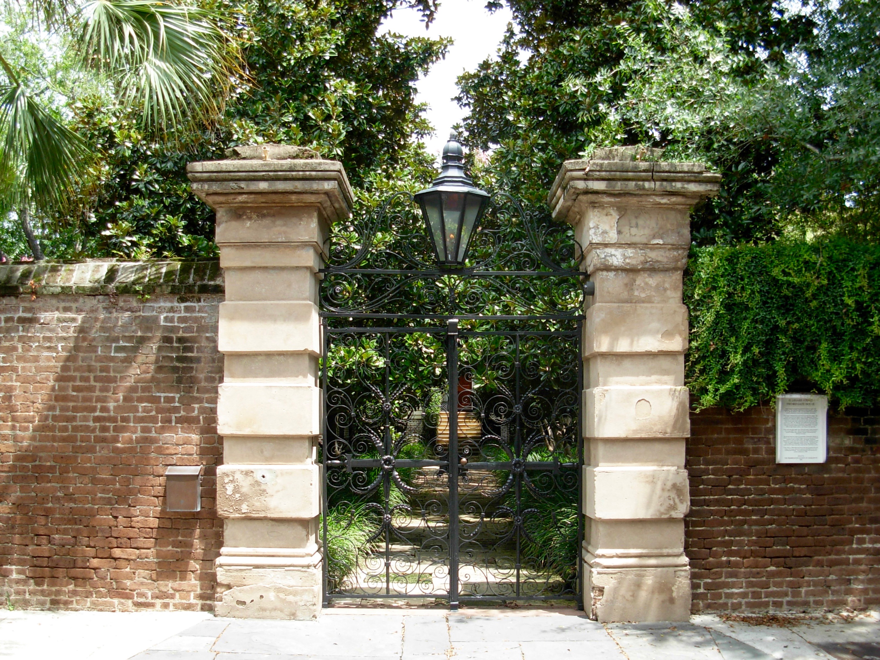 Gates of the Sword Gates House Charleston SC ghosts haunted